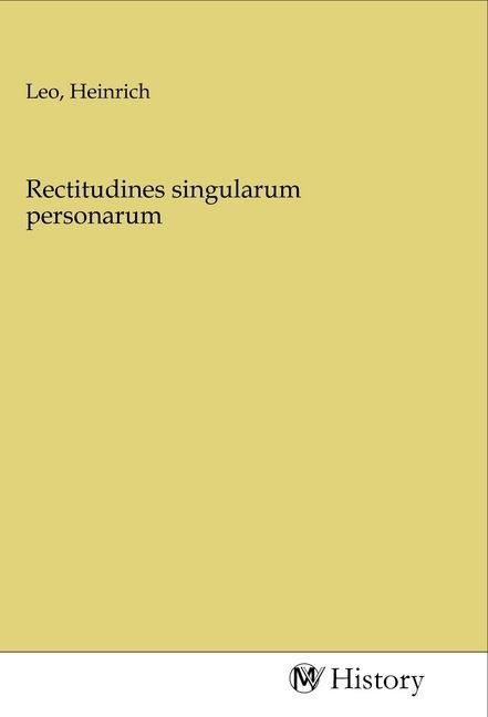 Produktbild: Rectitudines singularum personarum