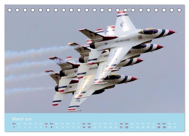 Produktbild: Stunning Aircraft (Desk Calendar 2026 DIN A5 landscape), CALVENDO 12 Month DeskCalendar