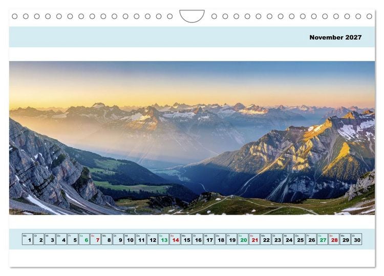 Produktbild: Alpen - Panorama - Mehr Aussicht geht nicht (Wandkalender 2027 DIN A4 quer), CALVENDO Monatskalender