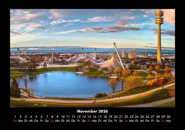 Produktbild: St&auml;dte aus Bayern 2026 Fotokalender DIN A3