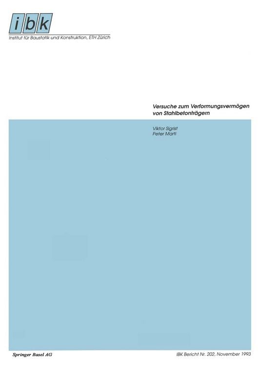 Produktbild: Versuche zum Verformungsverm&ouml;gen von Stahlbetontr&auml;gern