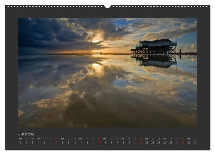 Produktbild: Impressionen aus St. Peter-Ording (Wandkalender 2026 DIN A2 quer), CALVENDO Monatskalender