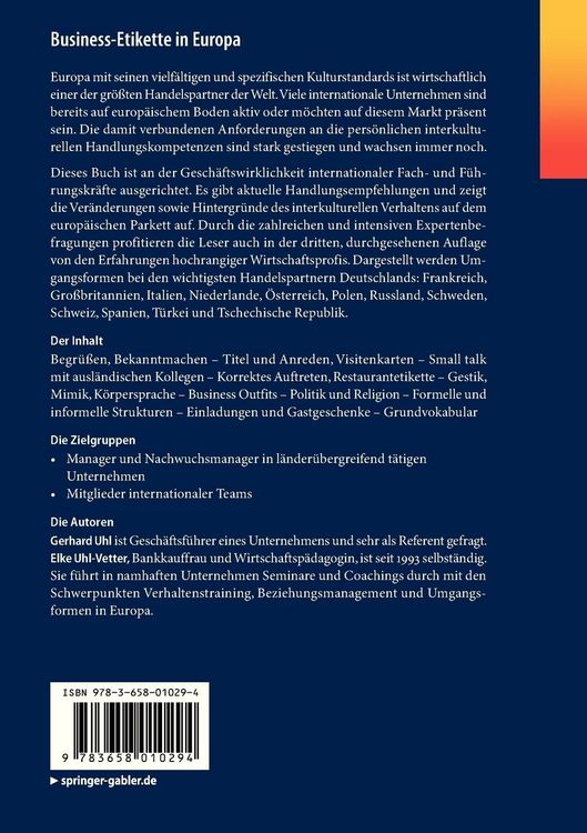 Produktbild: Business-Etikette in Europa