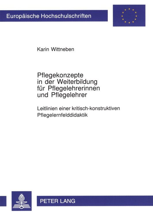 Produktbild: Pflegekonzepte in der Weiterbildung f&uuml;r Pflegelehrerinnen und Pflegelehrer