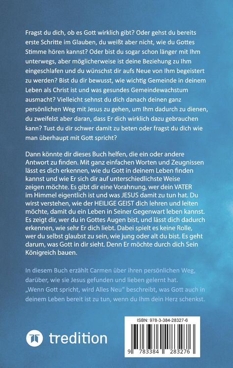 Produktbild: Wenn Gott spricht, wird Alles NEU