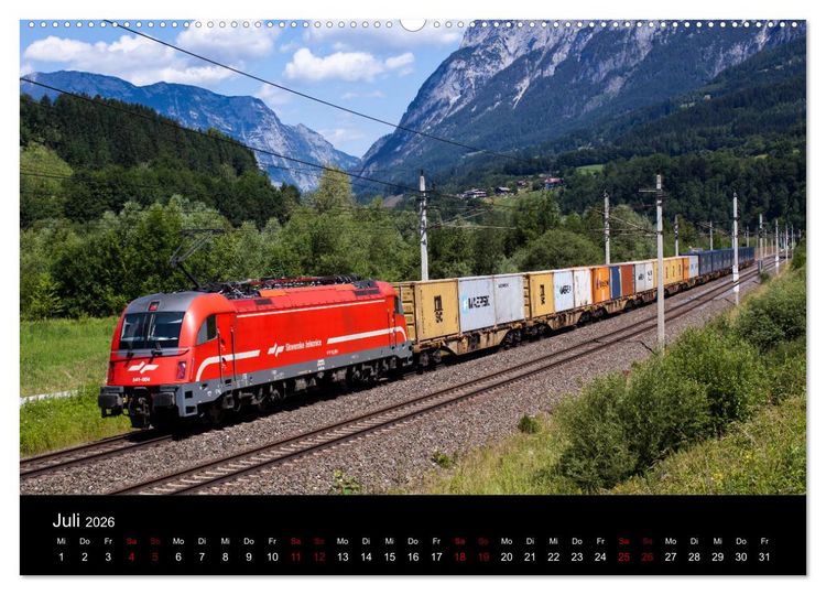 Produktbild: Die Bahn im Salzburgerland (Wandkalender 2026 DIN A2 quer), CALVENDO Monatskalender