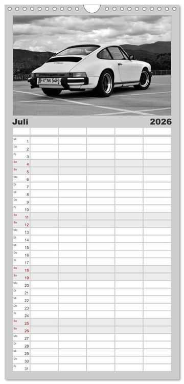 Produktbild: Familienplaner 2026 - Porsche 911 SC mit 5 Spalten (Wandkalender, 21 x 45 cm) CALVENDO