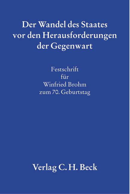 Produktbild: Der Wandel des Staates vor den Herausforderungen der Gegenwart
