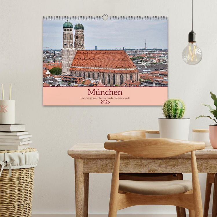 Produktbild: M&uuml;nchen - Unterwegs in der bayrischen Landeshauptstadt (Wandkalender 2026 DIN A3 quer), CALVENDO Monatskalender