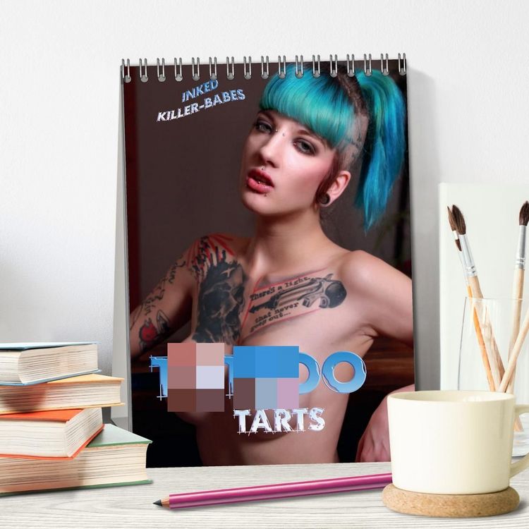 Produktbild: TATTOO TARTS - Inked Killer Babes (Tischkalender 2027 DIN A5 hoch), CALVENDO Monatskalender