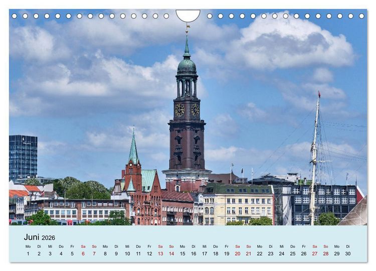 Produktbild: Freie Hansestadt Hamburg (Wandkalender 2026 DIN A4 quer), CALVENDO Monatskalender