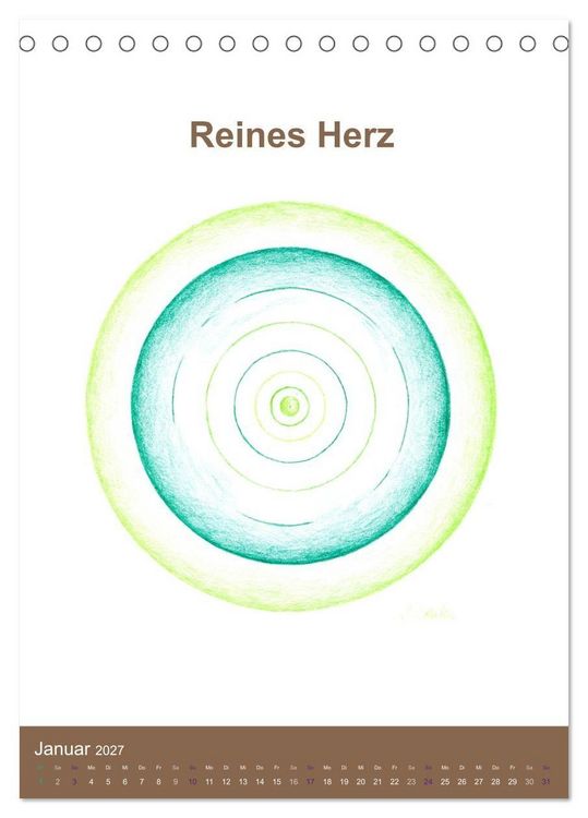 Produktbild: Delfinheilsymbole (Tischkalender 2027 DIN A5 hoch), CALVENDO Monatskalender