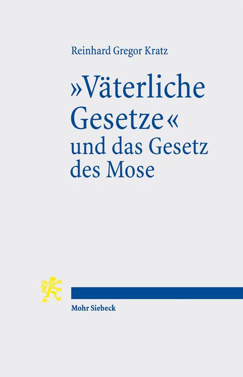 Produktbild: "V&auml;terliche Gesetze" und das Gesetz des Mose