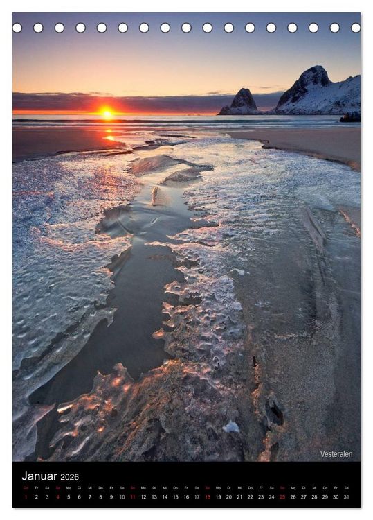 Produktbild: Northern Norway (Tischkalender 2026 DIN A5 hoch), CALVENDO Monatskalender