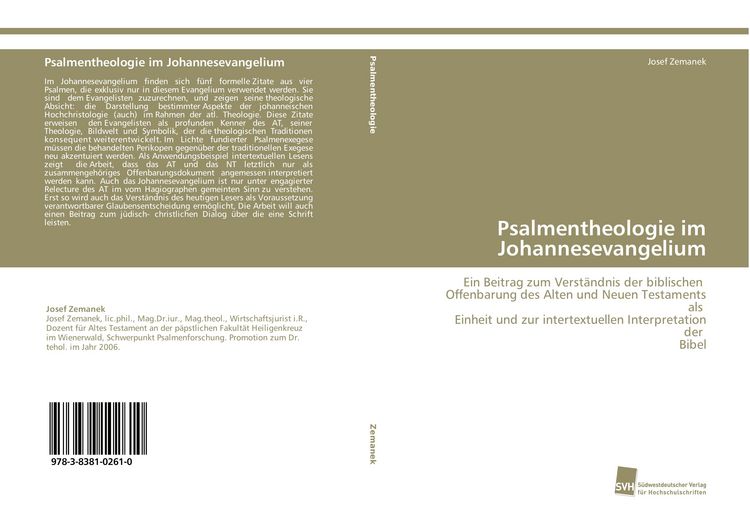 Produktbild: Psalmentheologie im Johannesevangelium