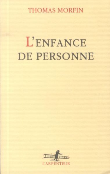 Produktbild: L'enfance de personne