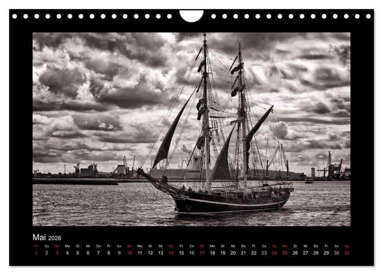 Produktbild: Segelschiffe auf der Ostsee (Wandkalender 2026 DIN A4 quer), CALVENDO Monatskalender