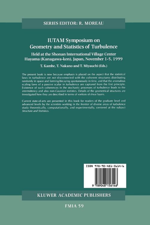 Produktbild: IUTAM Symposium on Geometry and Statistics of Turbulence
