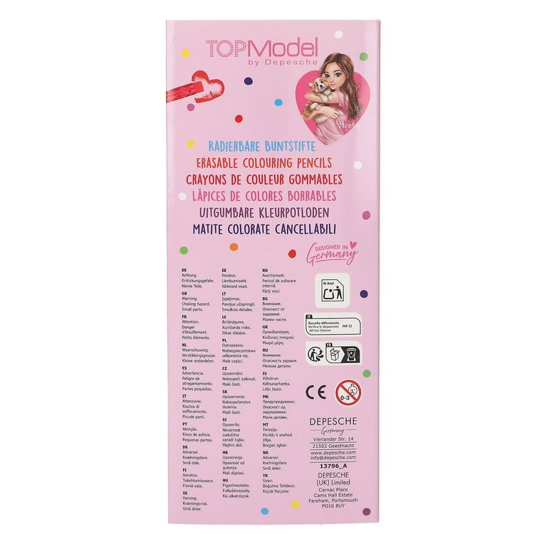 Produktbild: DEPESCHE TOPModel Buntstifte radierbar &Oslash;7mm