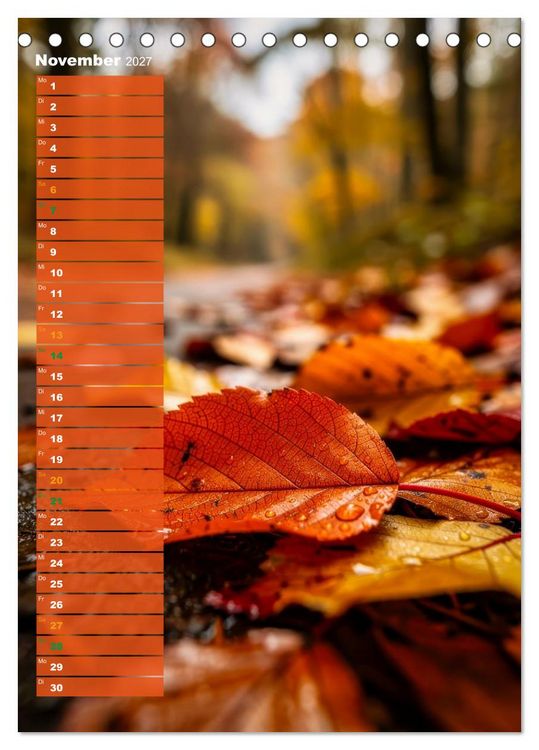 Produktbild: Bunte Farben der Natur (Tischkalender 2027 DIN A5 hoch), CALVENDO Monatskalender