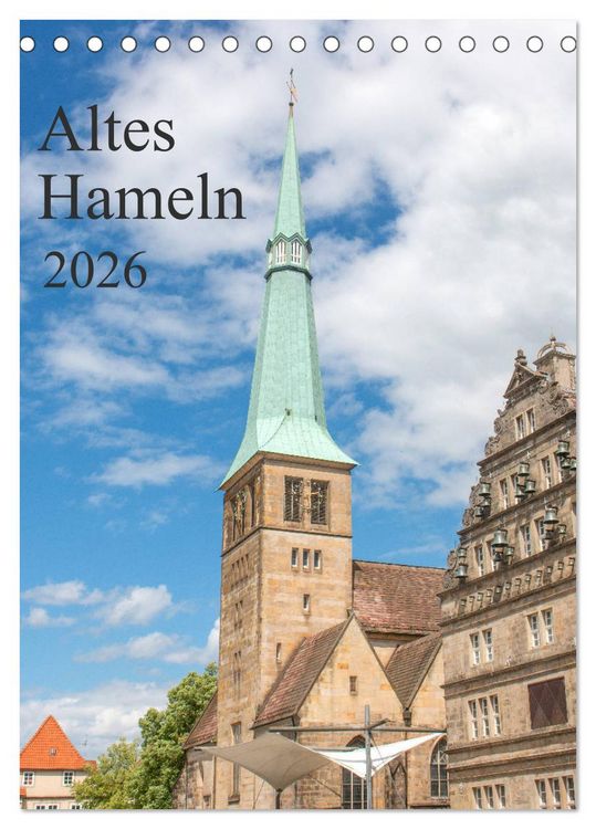 Produktbild: Altes Hameln (Tischkalender 2026 DIN A5 hoch), CALVENDO Monatskalender
