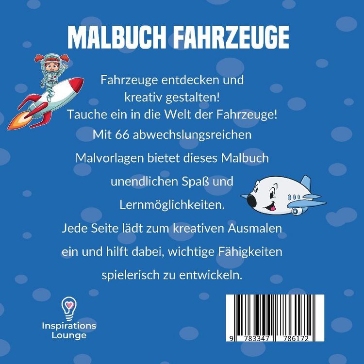 Produktbild: Malbuch Fahrzeuge mit 66 Motive Auf 136 Seiten