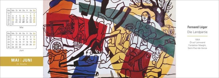 Produktbild: Die Welt der Kunst Premium-Tischplaner 2027 - Wochenkalender mit 53 Meisterwerken