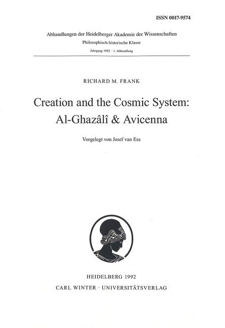 Produktbild: Creation and the Cosmic System: Al-Ghaz&acirc;li & Avicenna