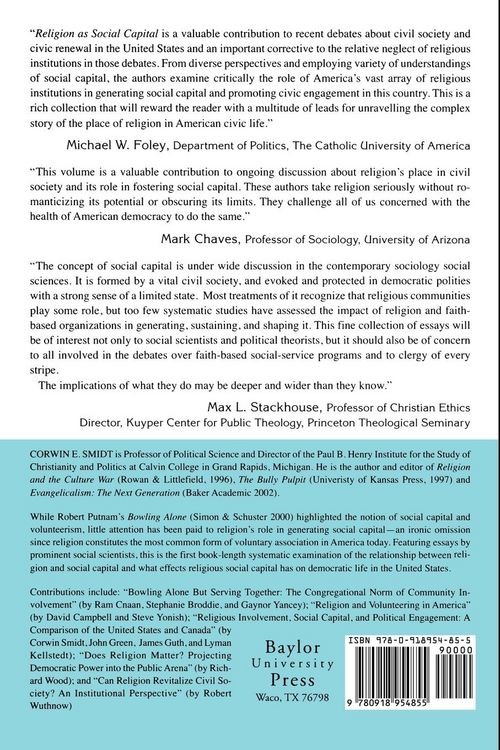 Produktbild: Religion as Social Capital