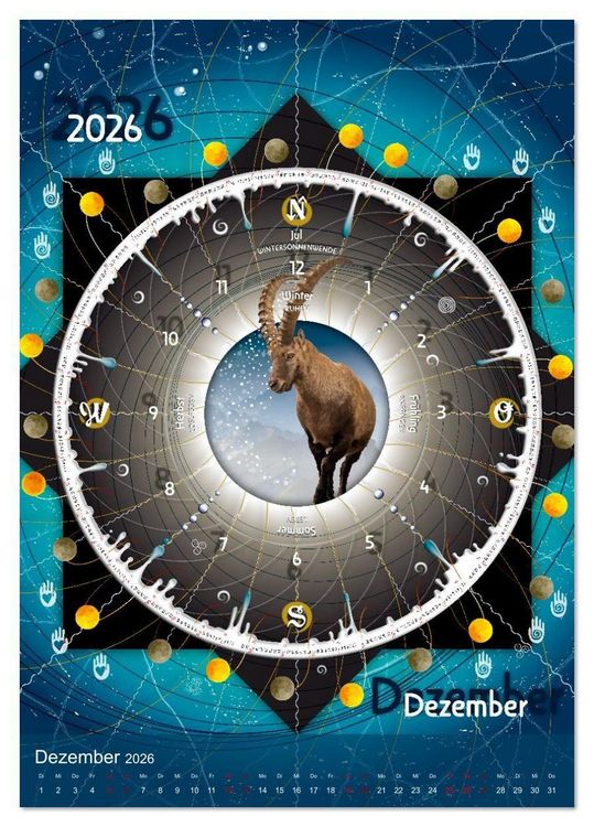 Produktbild: Jahreskreise (Tischkalender 2026 DIN A5 hoch), CALVENDO Monatskalender