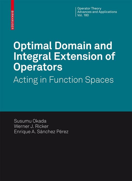 Produktbild: Optimal Domain and Integral Extension of Operators