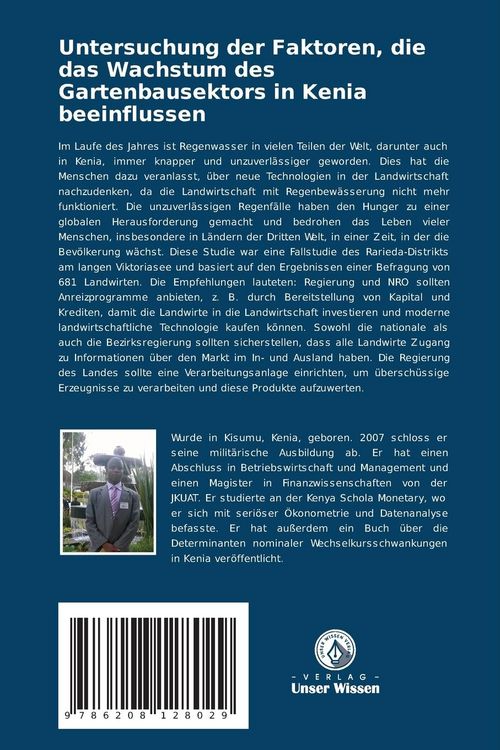 Produktbild: Untersuchung der Faktoren, die das Wachstum des Gartenbausektors in Kenia beeinflussen