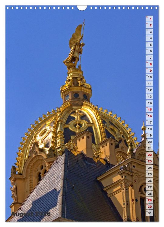 Produktbild: Schweriner Schloss - Impressionen aus Mecklenburg-Vorpommern (Wandkalender 2026 DIN A3 hoch), CALVENDO Monatskalender