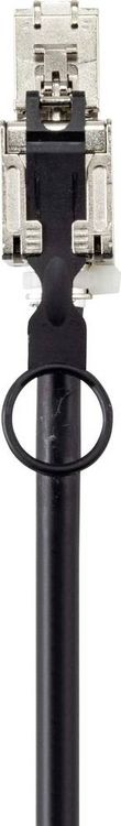 Produktbild: Renkforce RF-4538220 RJ45 Patchkabel CAT 6a S/FTP 20.00 m Schwarz mit Zugring zur Entriegelung 1 St.
