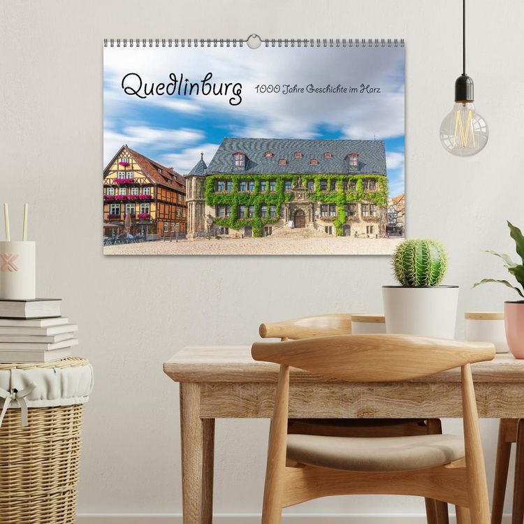 Produktbild: Quedlinburg - 1000 Jahre Geschichte im Harz (Wandkalender 2026 DIN A3 quer), CALVENDO Monatskalender