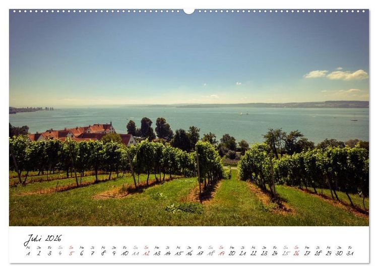 Produktbild: Unterwegs am Bodensee (hochwertiger Premium Wandkalender 2026 DIN A2 quer), Kunstdruck in Hochglanz