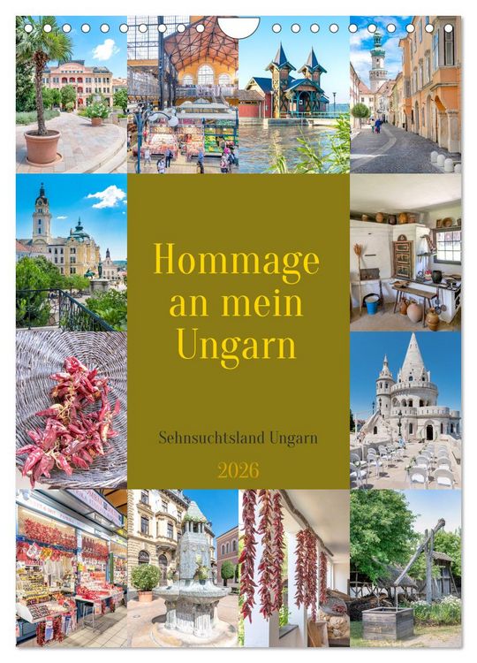 Produktbild: Hommage an mein Ungarn (Wandkalender 2026 DIN A4 hoch), CALVENDO Monatskalender
