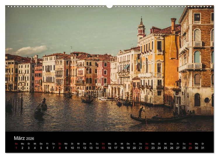 Produktbild: Traumstadt Venedig (hochwertiger Premium Wandkalender 2026 DIN A2 quer), Kunstdruck in Hochglanz