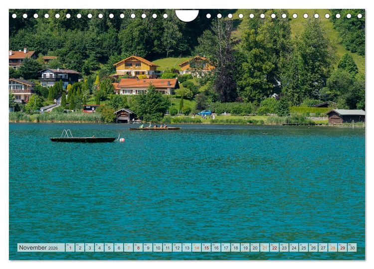 Produktbild: Der Tegernsee - Urlaubsparadies Bayerische Voralpen (Wandkalender 2026 DIN A4 quer), CALVENDO Monatskalender