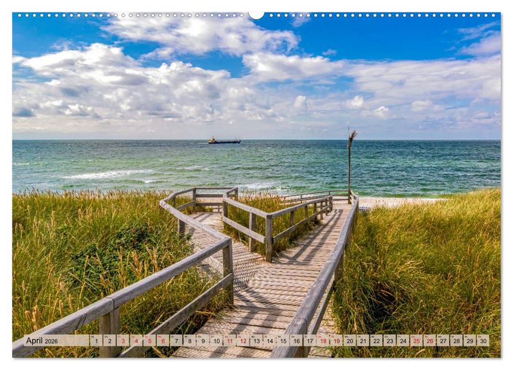 Produktbild: IN SYLT VERLIEBT (Wandkalender 2026 DIN A2 quer), CALVENDO Monatskalender