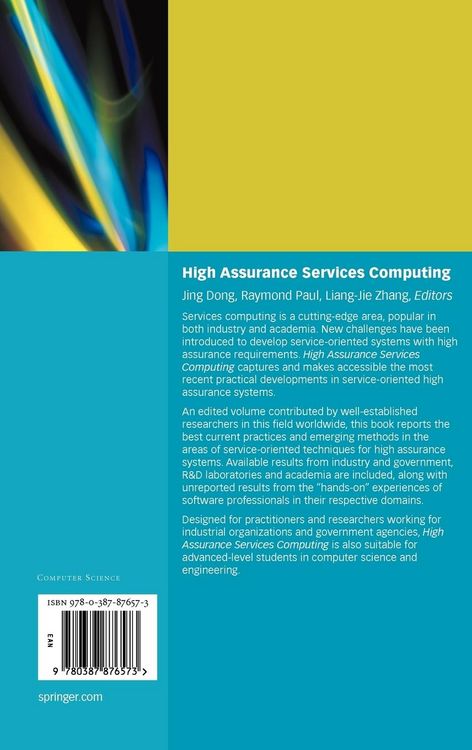 Produktbild: High Assurance Services Computing
