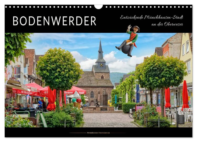 Produktbild: Bodenwerder - entz&uuml;ckende M&uuml;nchhausen-Stadt an der Oberweser (Wandkalender 2026 DIN A3 quer), CALVENDO Monatskalender
