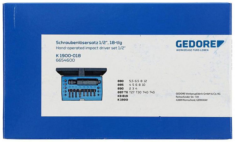 Produktbild: Gedore 6654600 Schraubenausdreher-Set