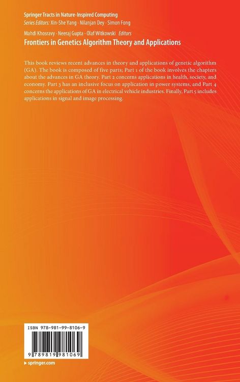 Produktbild: Frontiers in Genetics Algorithm Theory and Applications