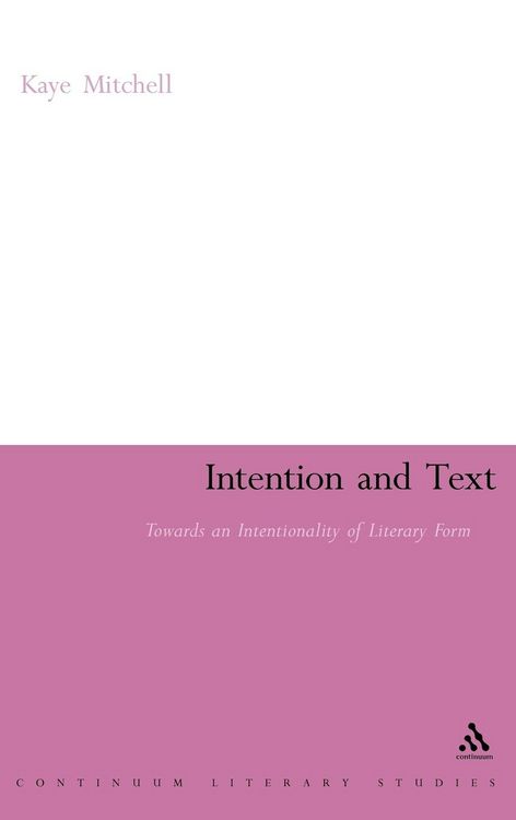 Produktbild: Intention and Text