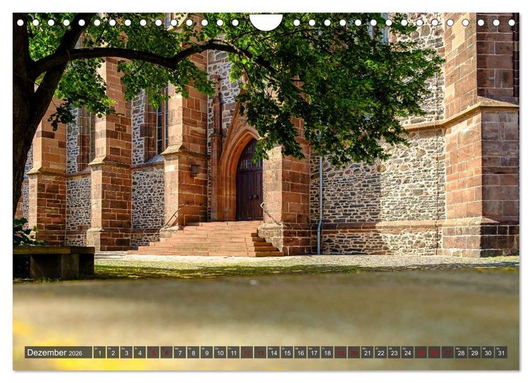 Produktbild: Ein Blick auf Homberg an der Efze in Farbe (Wandkalender 2026 DIN A4 quer), CALVENDO Monatskalender
