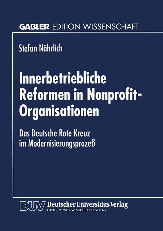 Produktbild: Innerbetriebliche Reformen in Nonprofit-Organisationen