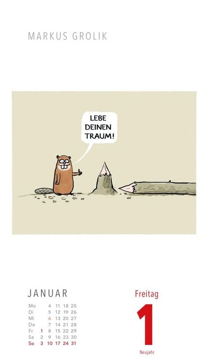 Produktbild: Fiese Bilder Cartoons f&uuml;r jeden Tag 2027: Tagesabrei&szlig;kalender