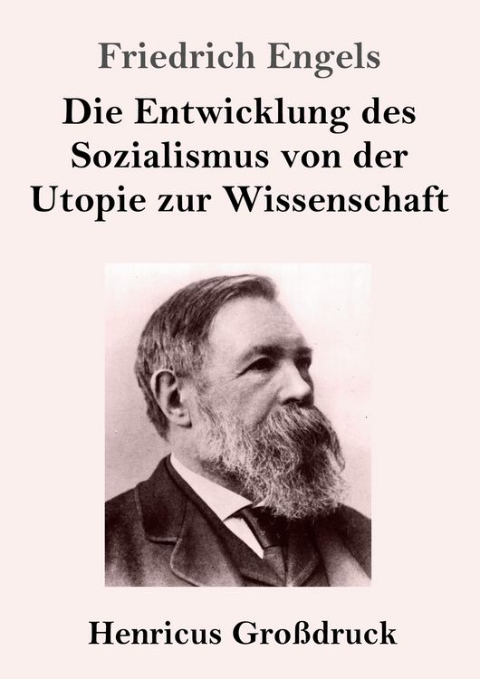 Produktbild: Die Entwicklung des Sozialismus von der Utopie zur Wissenschaft (Gro&szlig;druck)