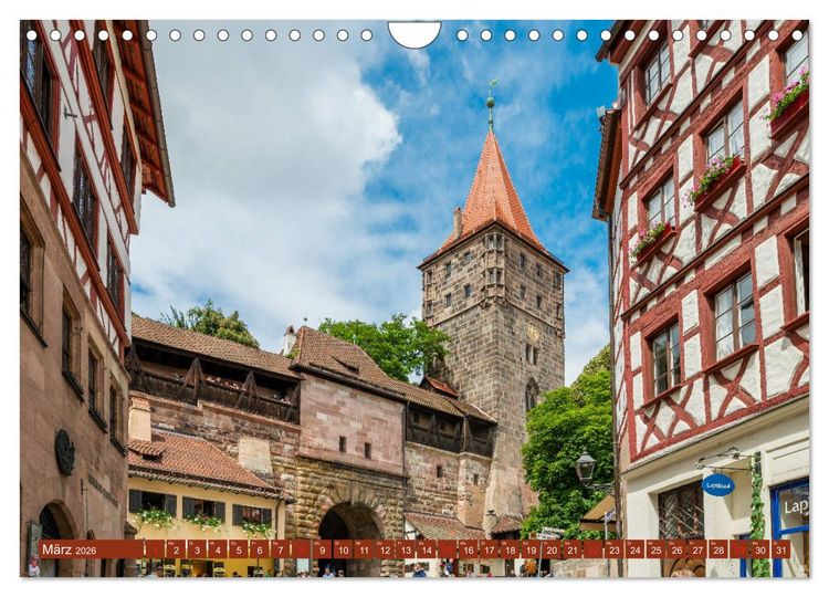 Produktbild: N&uuml;rnberg - Historische Altstadt (Wandkalender 2026 DIN A4 quer), CALVENDO Monatskalender